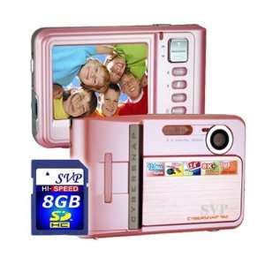  SVP NEW 9MP Pink Digital Camera+ Video Recorder+8X Zoom 