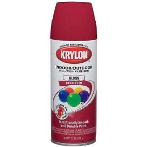  Krylon 2108 Banner red spray paint 12oz