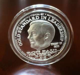 2008 $20 RON PAUL NORFED LIBERTY DOLLAR~1oz~999 PROOF SILVER ROUND 