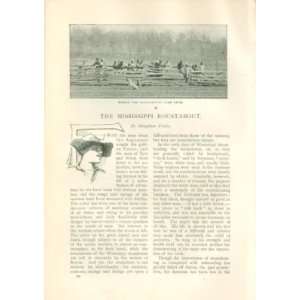   1894 Mississippi River Roustabouts Boats Steamships 