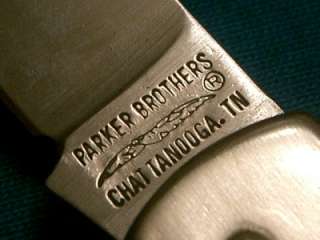 VINTAGE PARKER BROTHERS STANLEY ROGERS LOCKBACK KNIFE KNIVES POCKET 