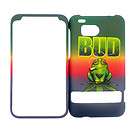   DROID THUNDERBOLT 6400 HARD COVER BUD SMOKING FROG PHONE CASE SNAP ON