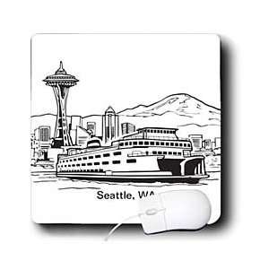   State   Seattle, WA Ferry and Space Needle   Mouse Pads Electronics
