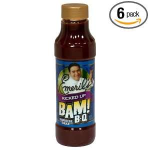 Emerils Bam B Q Sauce Kicked Up, 18 Ounce (Pack of 6)  