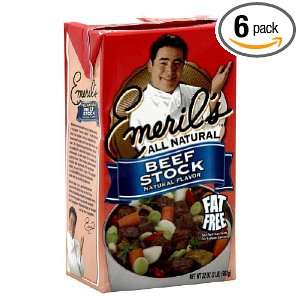 Emerils Stock All Natural Beef, 32 Ounce (Pack of 6)  