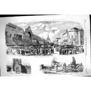 1856 Moscow Russia Rag Market Street Sentinel Telashca Istvostchik 