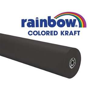  Rainbow Kraft Roll 100 Ft Black