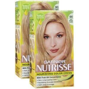 Garnier Nutrisse Level 3 Permanent Hair Creme, Light Natural Blonde 90 
