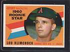 1960 Topps #137 Lou Klimchock RS RC NM/NM+ E174051