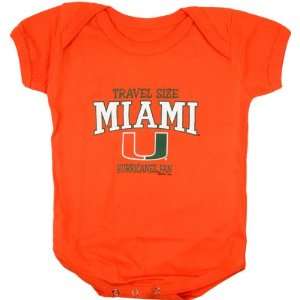  Miami Hurricanes Infant Orange Travel Size Creeper Sports 