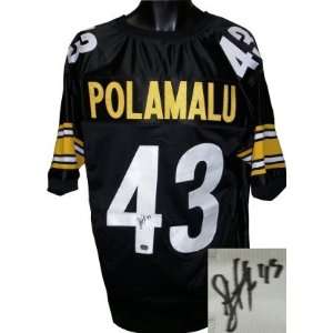  Troy Polamalu signed Pittsburgh Steelers Black Prostyle 