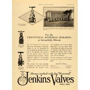  1924 Ad Jenkins Valves Diamond Centennial Memorial Bldg 