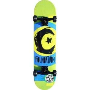 Foundation Star & Moon Blot Complete Skateboard   7.5  