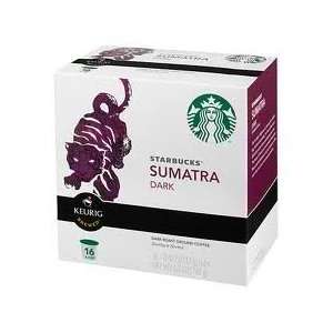 Starbucks Sumatra Dark Roast K Cups for Keurig Brewers, 16 Count Box 