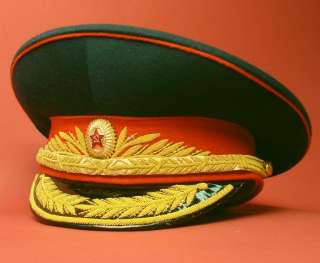 Soviet Army GENERAL /MARSHALs full dress VISOR HAT Cap 1988 USSR 