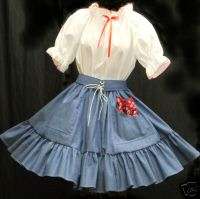 FUN & FANCY FOREVER IN BLUE JEANS SquareDance Skirt  