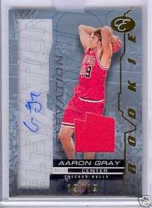 07 08 Topps Aaron Gray RC Auto Patch /19 CHICAGO BULLS  