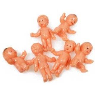 Bulk Package of 144 Miniature Sitting and Standing Plastic Babies for 