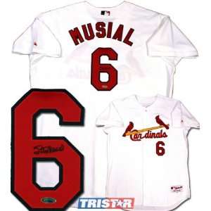  Stan Musial Autographed/Hand Signed Majestic Authentic St 