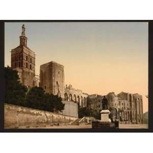   Reprint of Popes Castle, Avignon, Provence, France