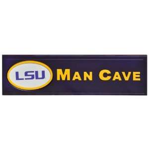   LSU Tigers Louisiana State Man Cave Wooden Bar Sign
