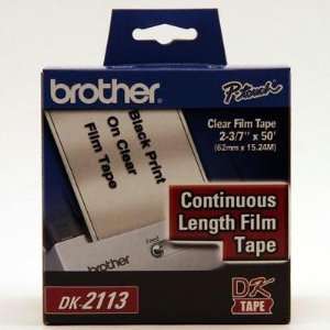  New   Cont Film Label Blk/Clear by Brother International 