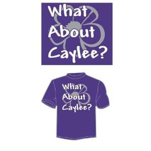   T1Caylee1 What About Caylee Purple T Shirt