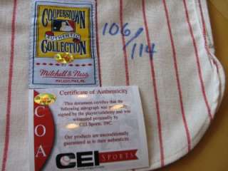 PETE ROSE Signed & CEI Sports Authenticated 1963 Reds (Rookie) Flannel 