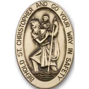  Gold St. Christopher Visor Clip 