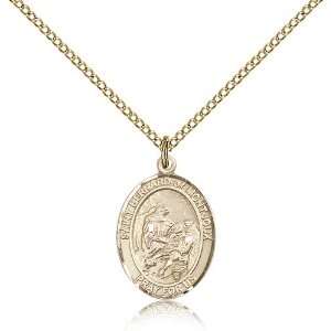  Gold Filled St. Saint Bernard of Montjoux Medal Pendant 3 