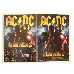  ACDC AC/DC Poster Iron Man 2 Two Ac Dc 