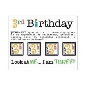  SRM Say It With Stickers Mini 3rd Birthday; 6 Items/Order 