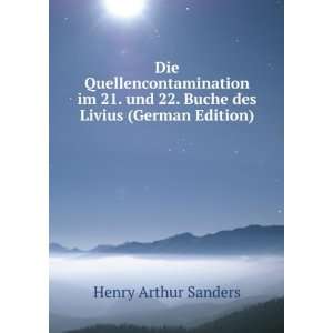  Livius (German Edition) (9785877913332) Henry Arthur Sanders Books