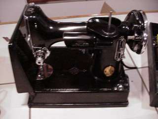 SInger Featherweight Sewing Machine 221 1 w/box and extras LOOK  