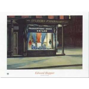  Edward Hopper   Drug Store NO LONGER IN PRINT   LAST ONES 