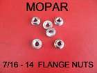 MOPAR A B E C F BODY 7/16 FLANGE SPIN LOCK NUTS NEW