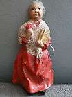 vintage ike sandy spillman wood ornament old lady with shawl