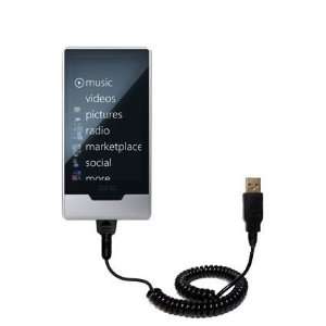  Coiled USB Cable for the Microsoft Zune HD with Power Hot Sync 