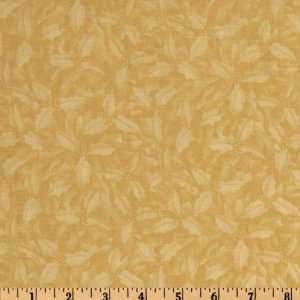  44 Wide All Spruced Up Holly Pale Gold Fabric By The 