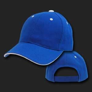  SANDWICH VISOR BASEBALL ROYAL/WHITE HAT CAP HATS 