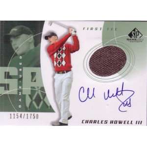  Charles Howell certified autograph SP Game Used golf card 
