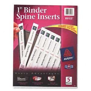  New Custom Binder Spine Inserts 1 Spine Width 8 Case Pack 