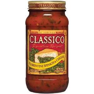 Classico Pasta Sauce Florentine Spinach & Cheese   12 Pack  