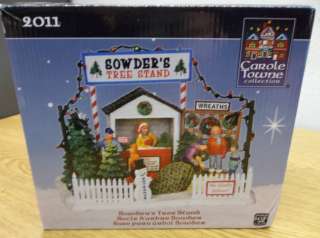 NEW CAROLE TOWNE COLLECTION SOWDERS TREE STAND CHRISTMAS TOWN VILLAGE 