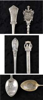  830 Silver Souvenir Spoons Milan Oslo Cathedrals Unique Designs  