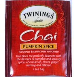  Twinings of London Pumpkin Spice Chai Tea Case Pack 120 