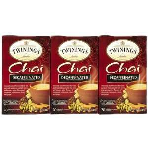  Twining Tea Decaf Chai, 20 ct, 3 ct (Quantity of 3 