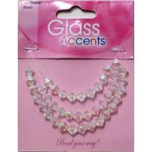  Glass Beads Diamond Facet Pack of 40 Arts, Crafts 