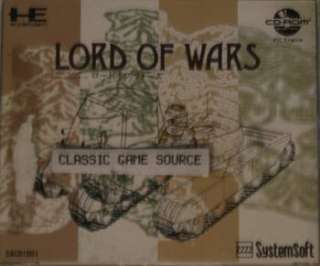 Lord of wars PC Engine Turbo CD ROM Complete  