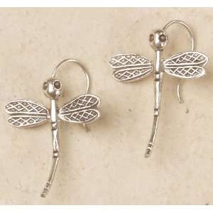  Dragonfly Earrings   Hill Tribe Silver Curious Designs 